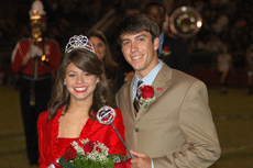 Kristi Ledet, nursing junior from Thibodaux and Shane Prejean, biology junior from Houma, reign as the 2006 Homecoming king and queen. 