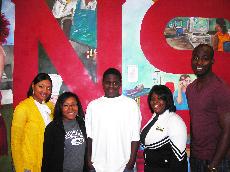 Members of the NAACP pose with a student from East Thibodaux Middle School who was mentored by the organizations members.