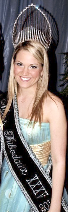 Shyla Vizier, freshman from Plattenville, won the title of Miss Thibodaux 2010.