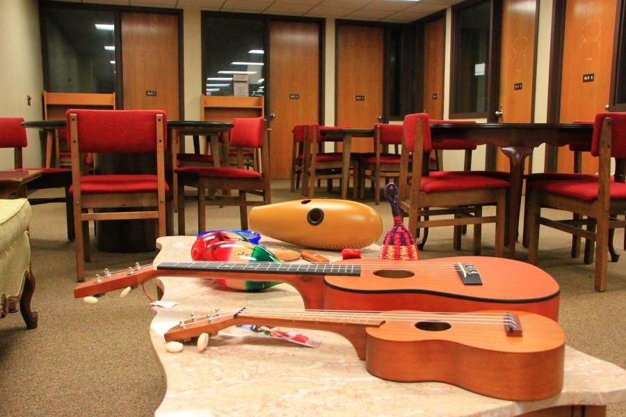 The new music center will be located in the Arts and Multimedia room in the rear of the first floor of Ellender Memorial Library.
