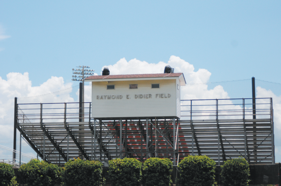As part of the capital outlay proposal that was approved last month, the current press box at Didier Field will be demolished and replaced with a larger one, and a roof will be built over the bleachers. The project is expected to cost $500,000.