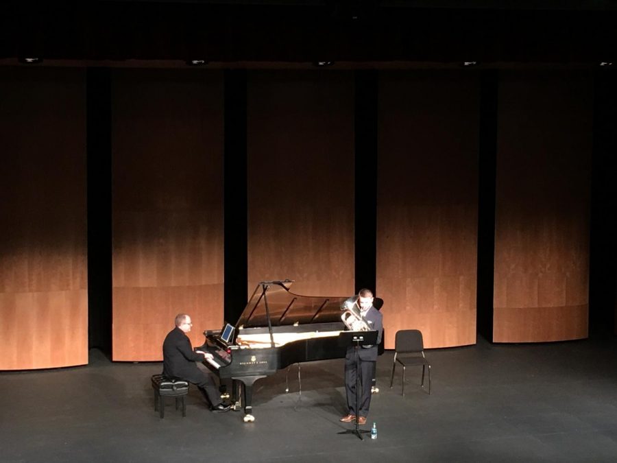 Guest artist Chasse Duplantis performs in the Mary and Al Danos Theater
