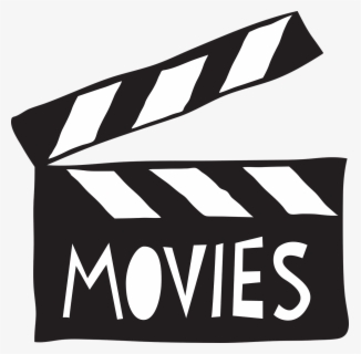 movie night clip art black and white