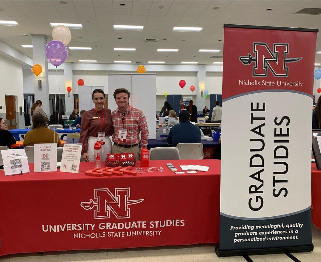 Nicholls' Graduate Studies table at the All Majors Career Fair on Oct. 16