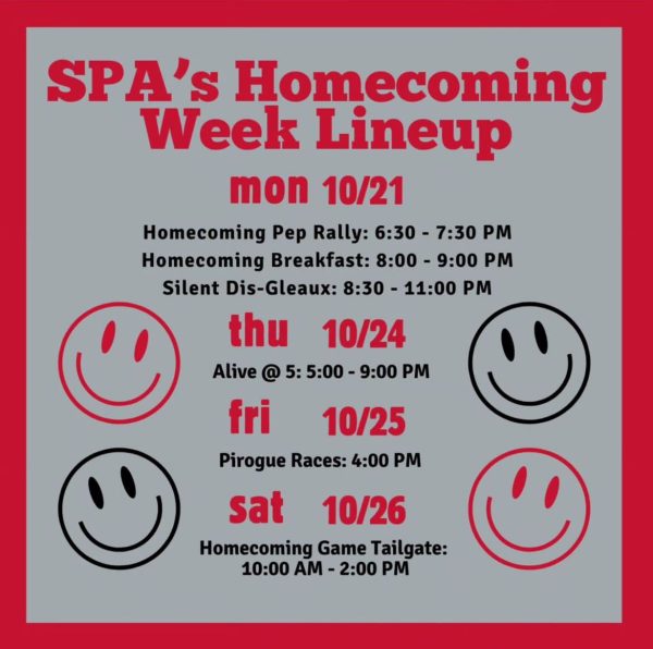 SPA Homecoming Schedule