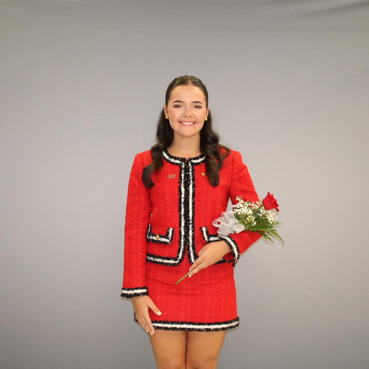 Sally Leblanc wearing her 2023 Nicholls Homecoming attire