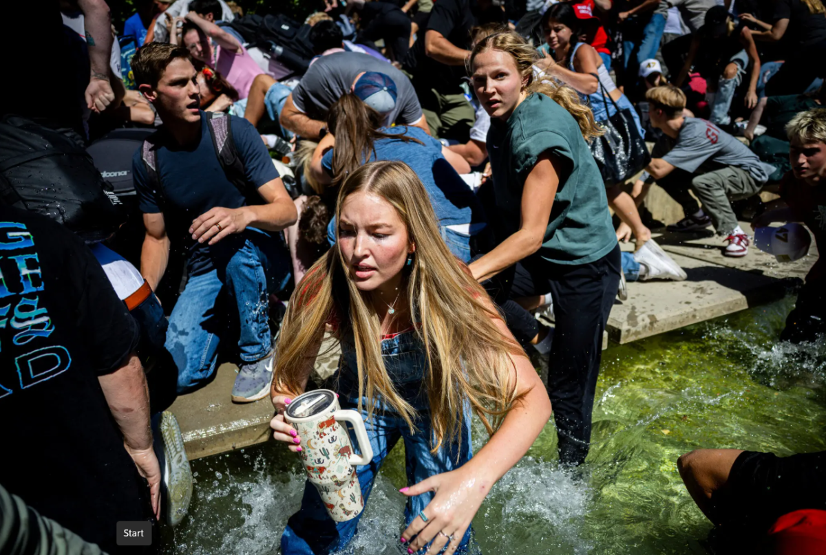 A witness described a chaotic scene at Utah Valley University in Orem, Utah, on Wednesday when Charlie Kirk was shot.