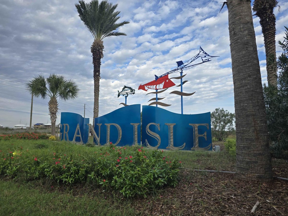 Grand Isle sign in Grand Isle, LA 