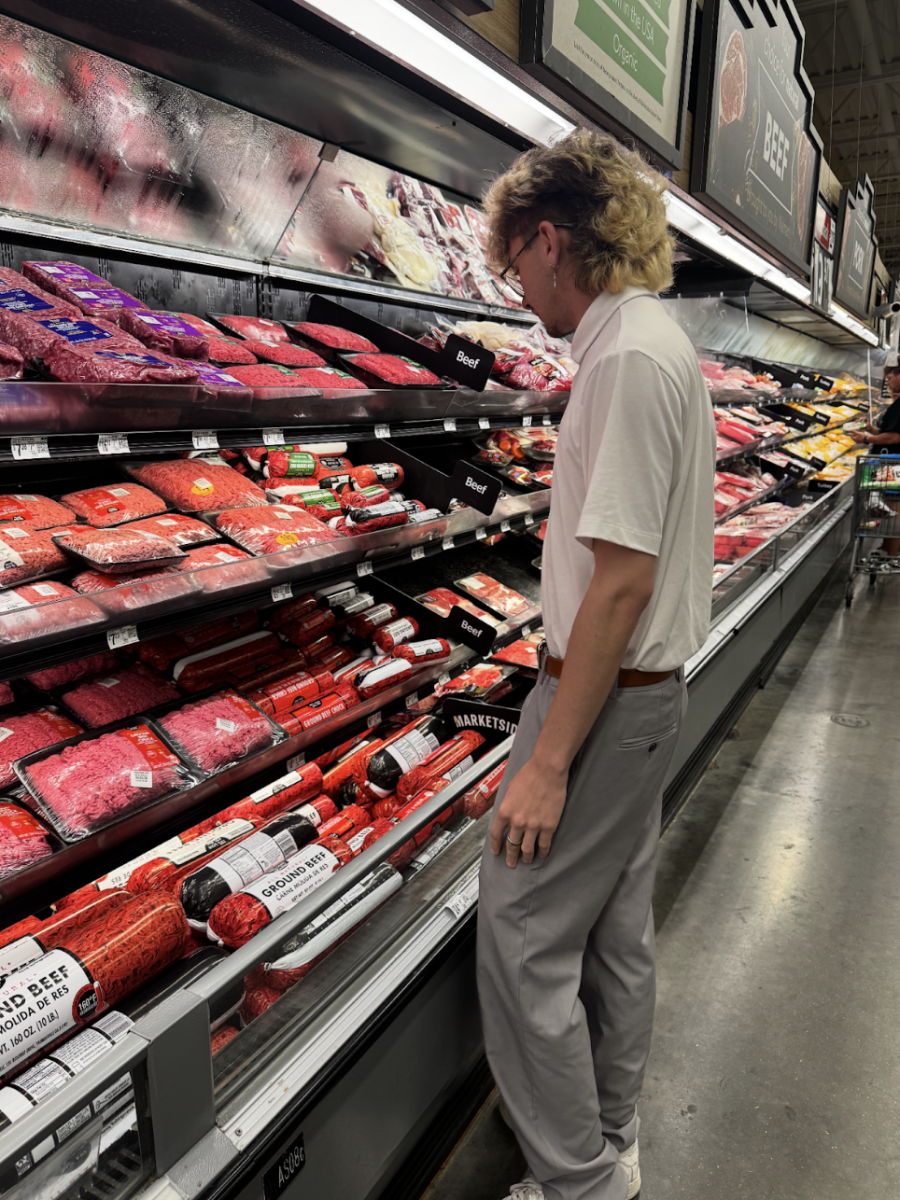 Thomas Sawyer shopping at Wallmart. 
